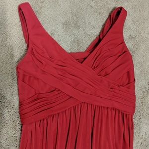 Davids Bridal Cherry Maxi Bridesmaid dress F15933